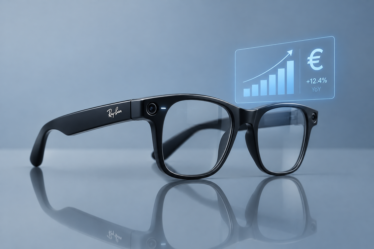 EssilorLuxottica puts a number on smart glasses: €486M in Q3, growth slows to 20%